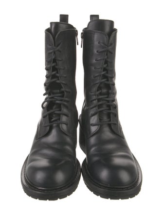 Ann Demeulemeester Leather Combat Boots