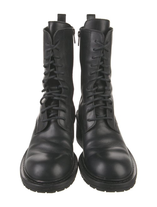 Ann Demeulemeester Leather Combat Boots