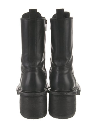 Ann Demeulemeester Leather Combat Boots
