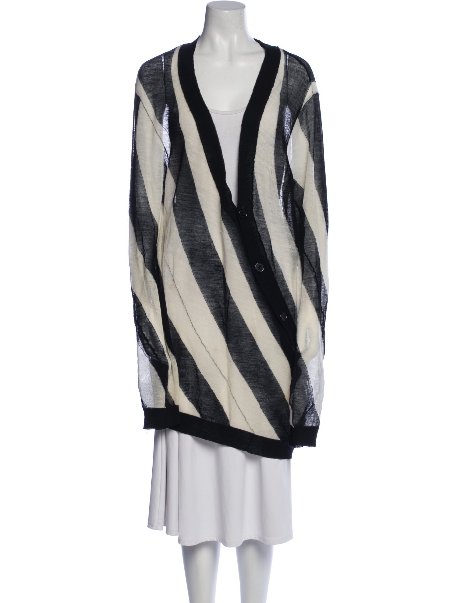 Ann Demeulemeester Wool Striped Sweater