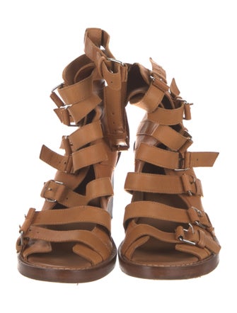 Ann Demeulemeester Leather Gladiator Sandals