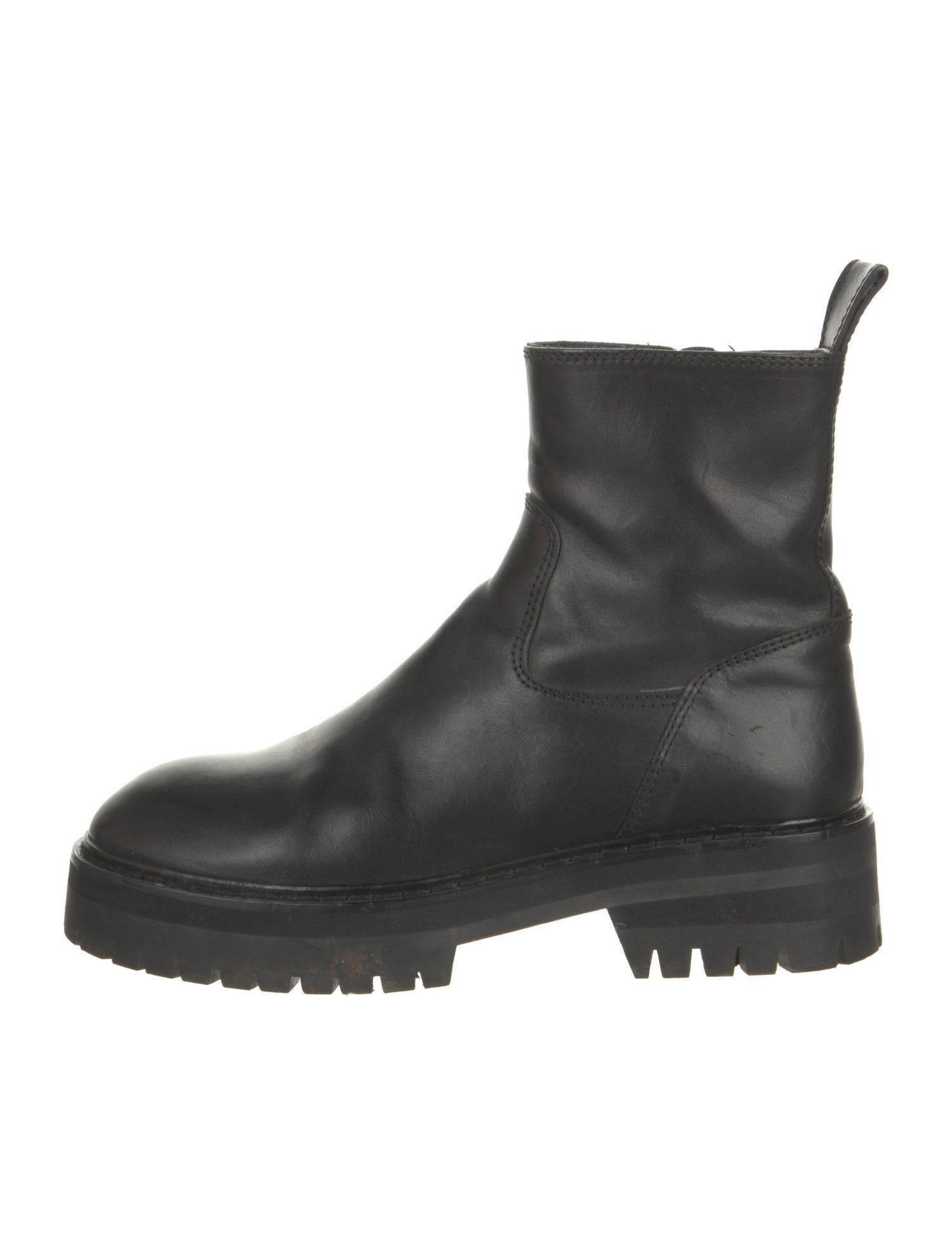 Ann Demeulemeester Leather Combat Boots
