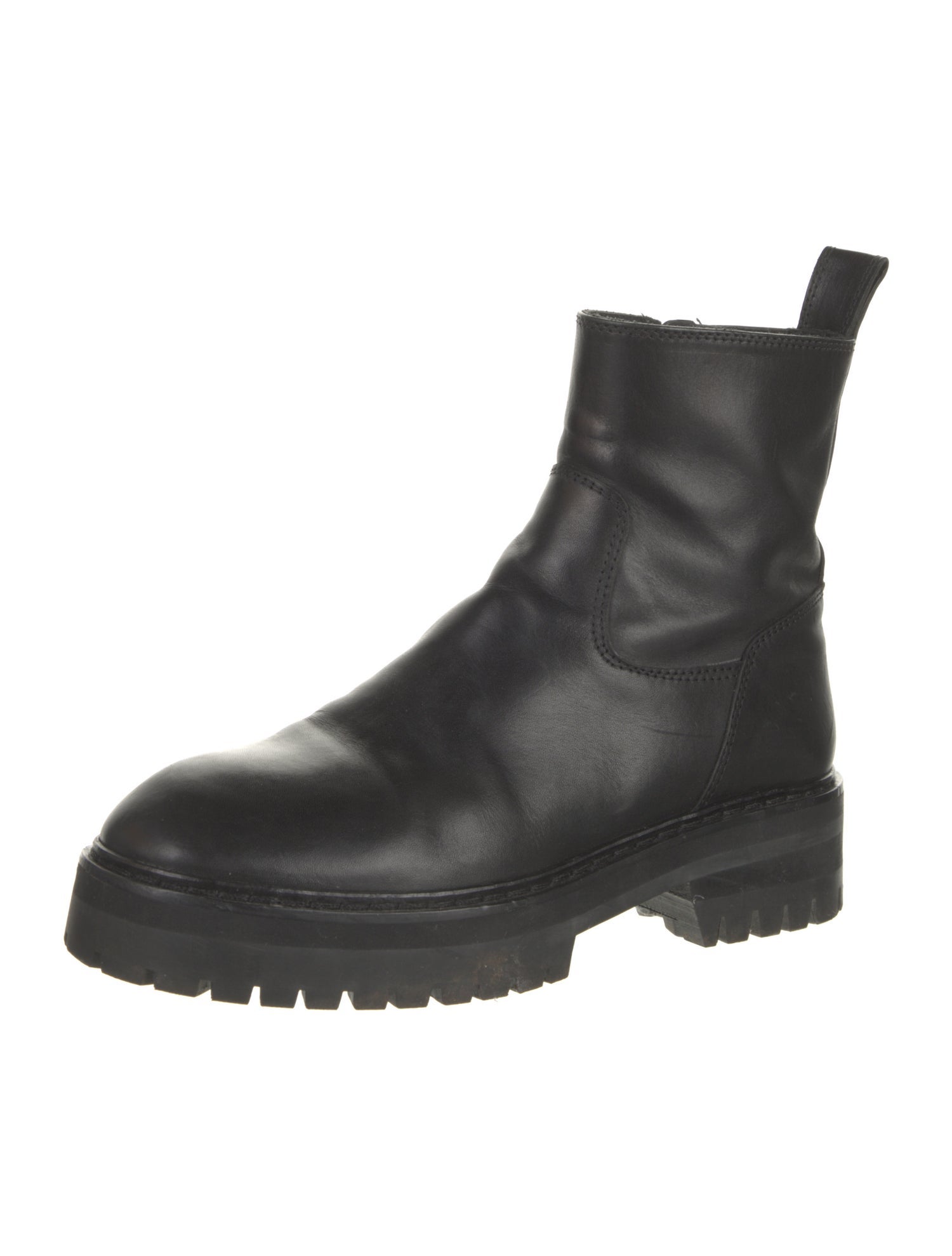 Ann Demeulemeester Leather Combat Boots