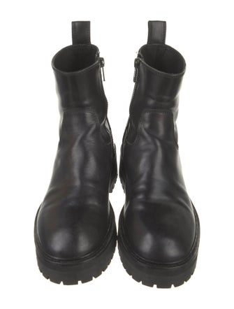 Ann Demeulemeester Leather Combat Boots