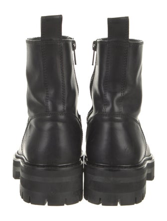 Ann Demeulemeester Leather Combat Boots