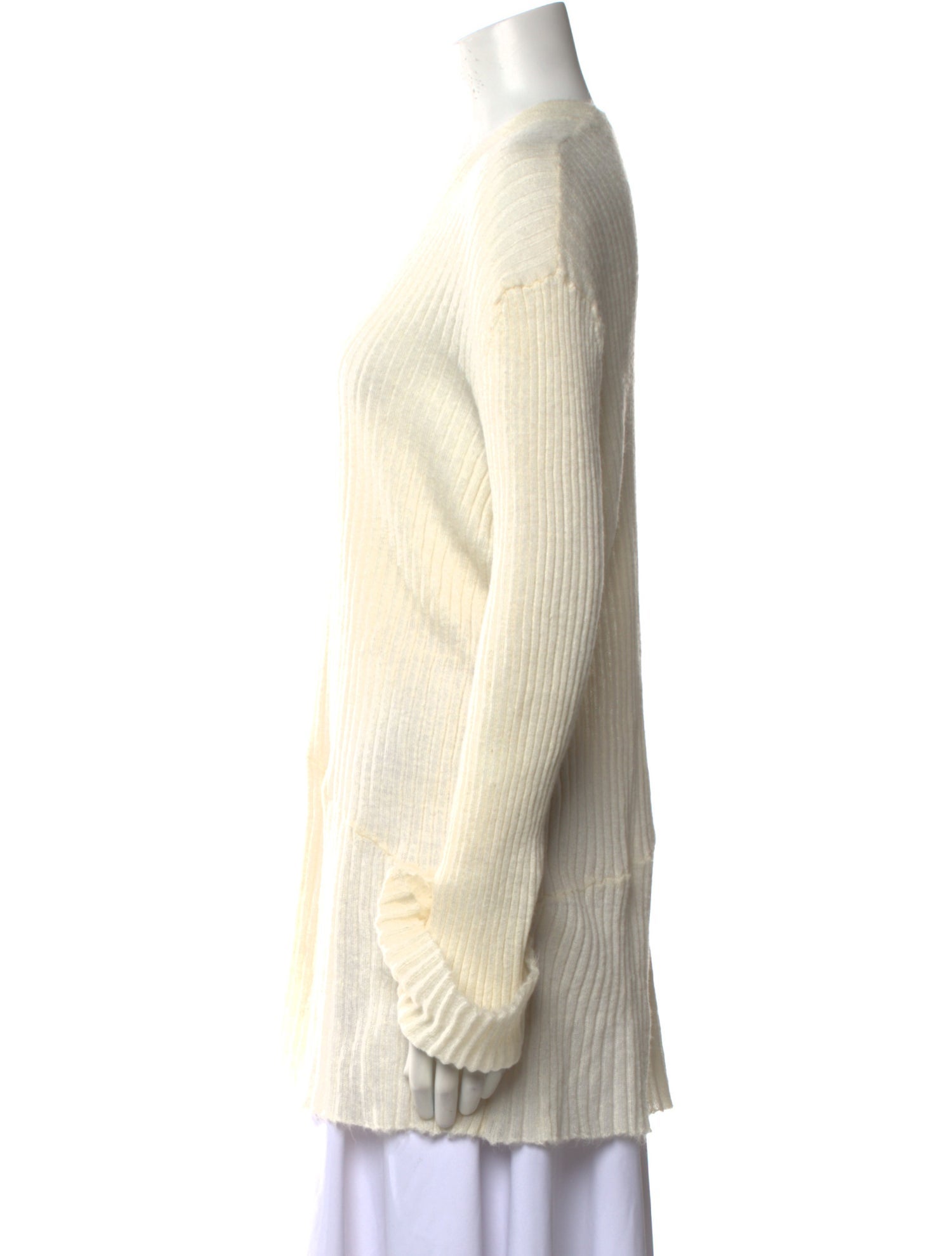 Ann Demeulemeester Nylon V-Neck Sweater