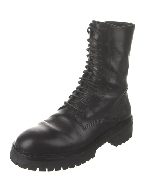 Ann Demeulemeester Leather Combat Boots