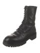Ann Demeulemeester Leather Combat Boots