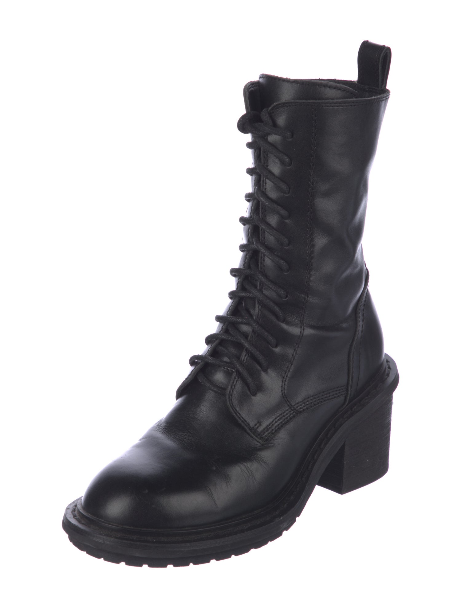 Ann Demeulemeester Leather Combat Boots