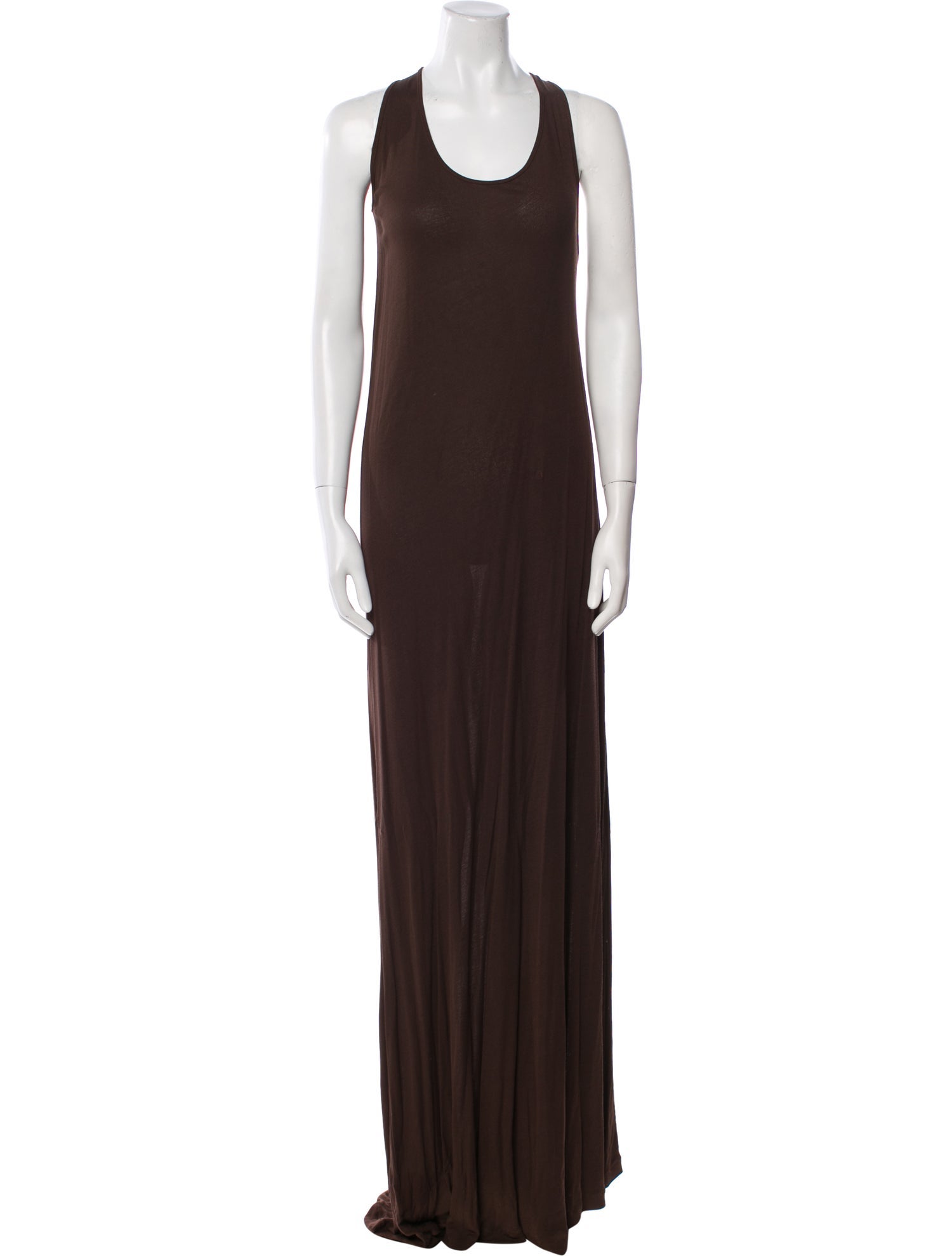 Ann Demeulemeester Scoop Neck Long Dress