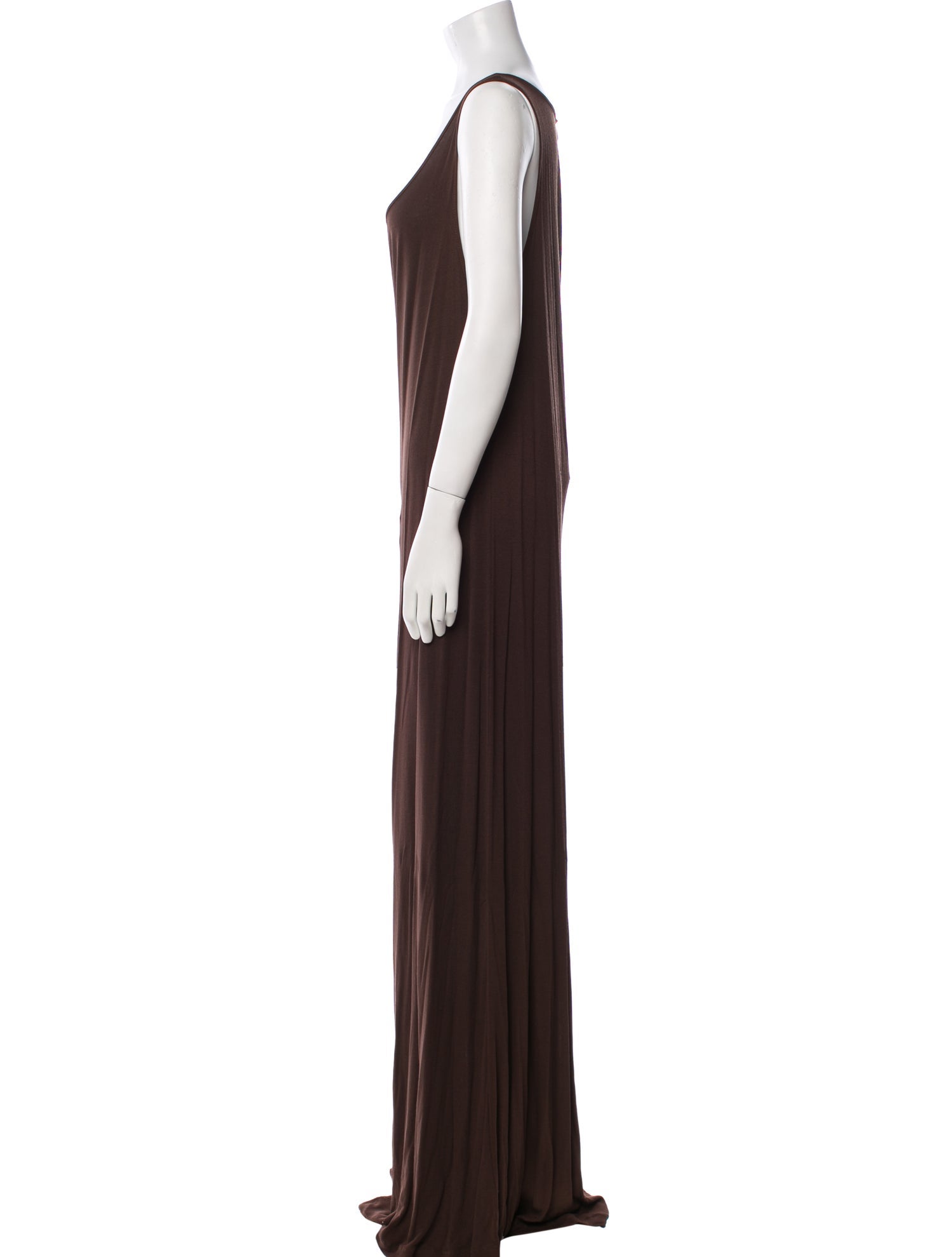 Ann Demeulemeester Scoop Neck Long Dress