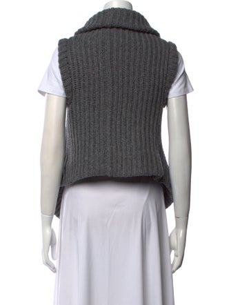 Ann Demeulemeester Merino Wool Open Front Sweater