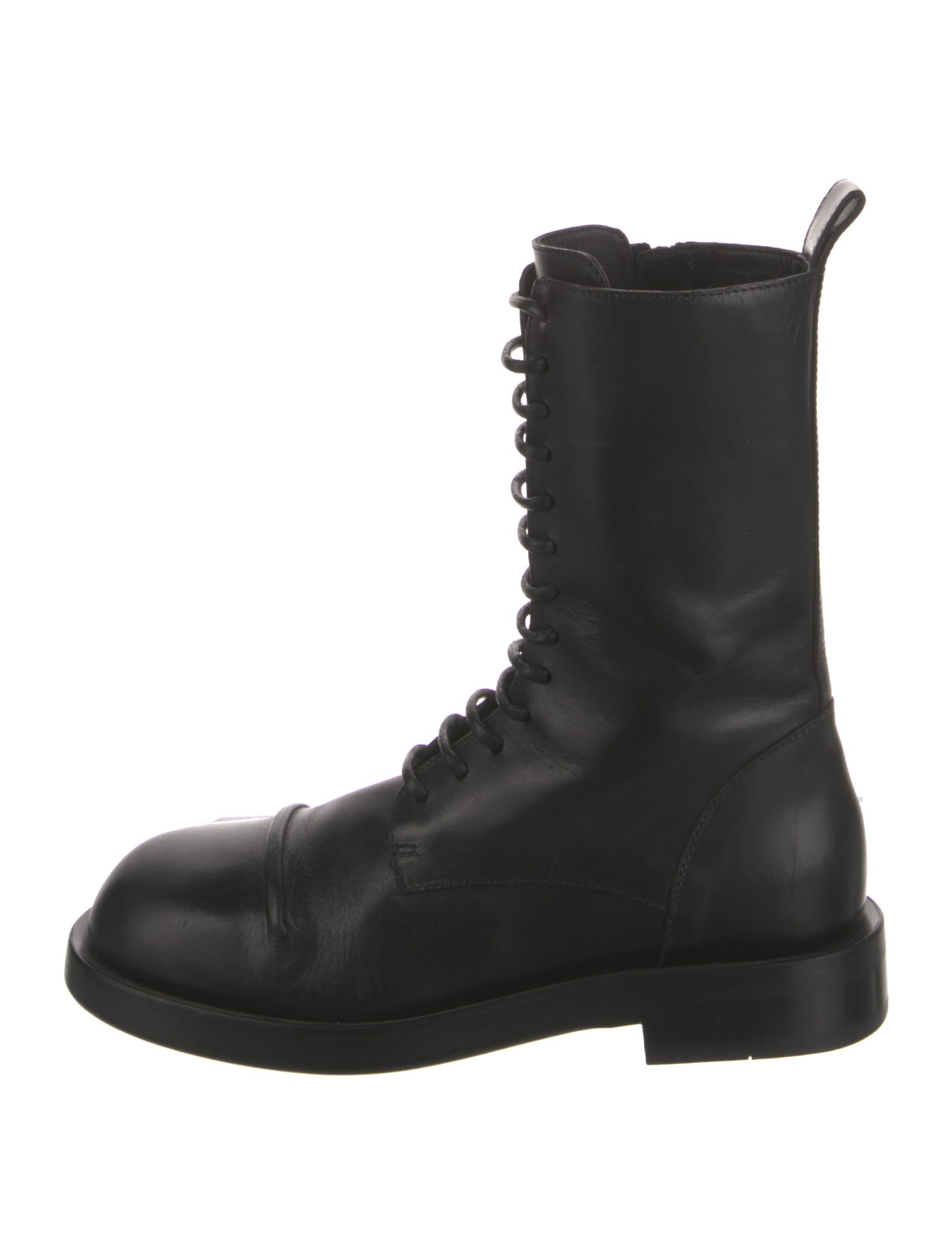 Ann Demeulemeester Leather Combat Boots