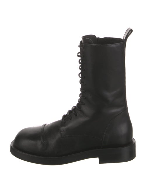 Ann Demeulemeester Leather Combat Boots
