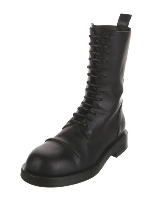 Ann Demeulemeester Leather Combat Boots