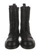 Ann Demeulemeester Leather Combat Boots
