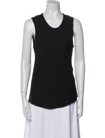 Ann Demeulemeester Silk Scoop Neck Top