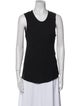 Ann Demeulemeester Silk Scoop Neck Top