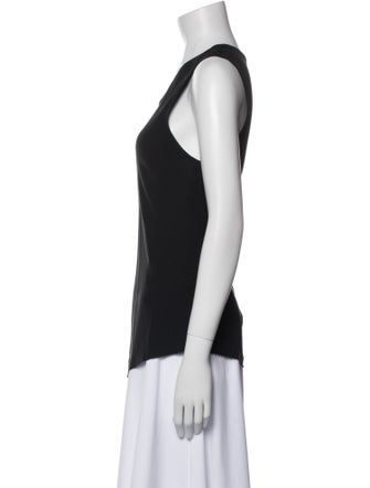 Ann Demeulemeester Silk Scoop Neck Top