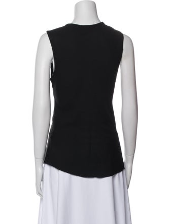 Ann Demeulemeester Silk Scoop Neck Top