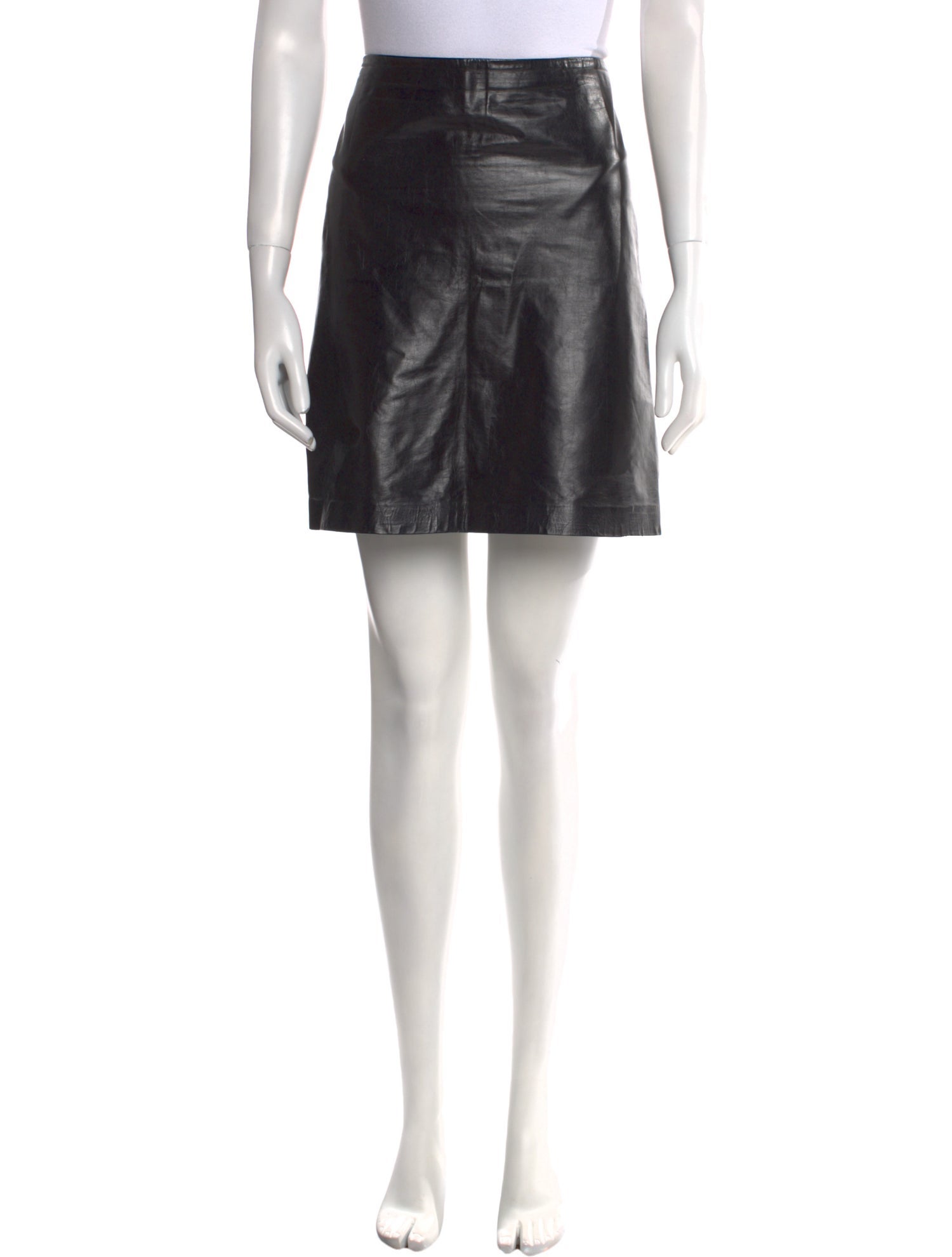 Ann Demeulemeester Leather Mini Skirt