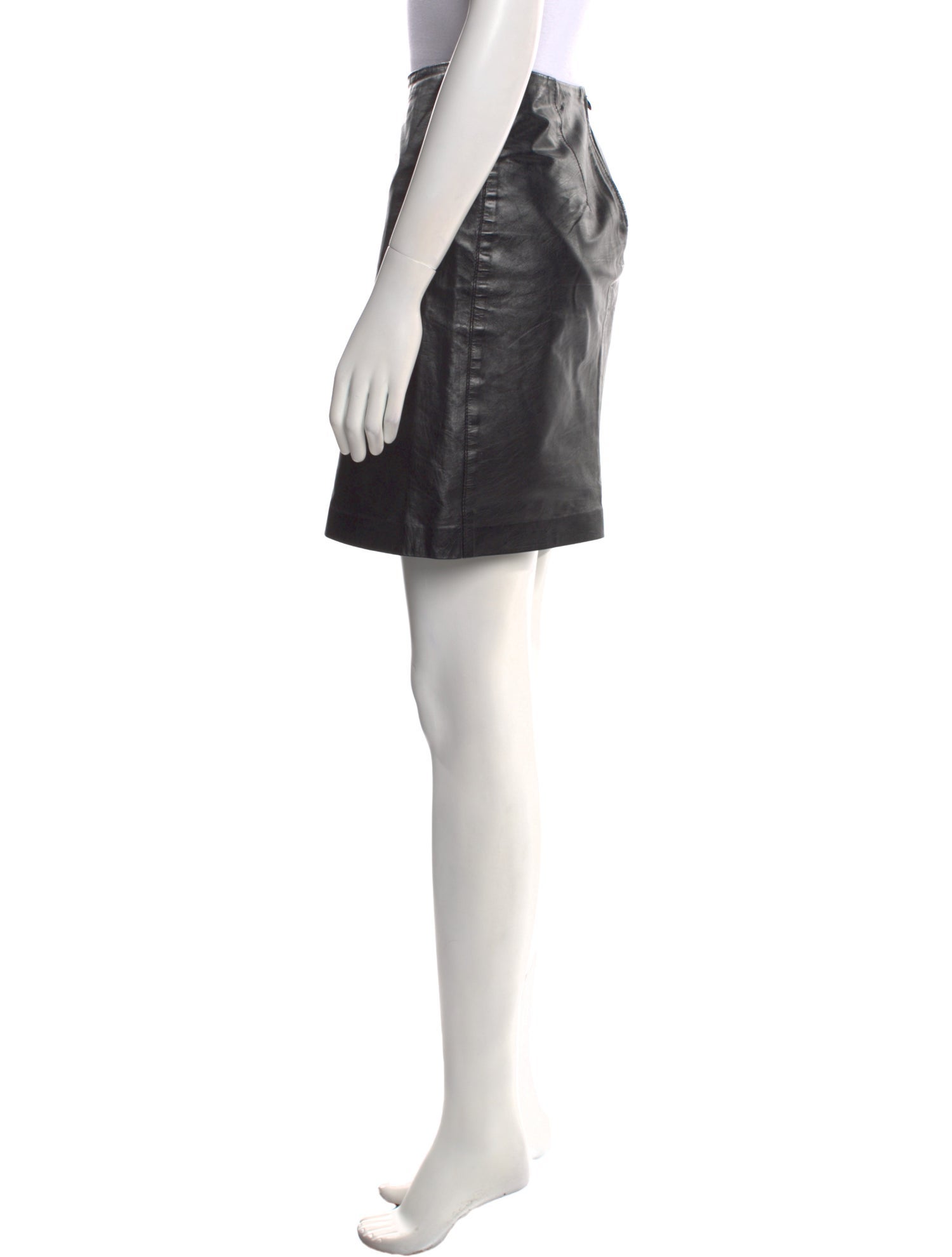 Ann Demeulemeester Leather Mini Skirt