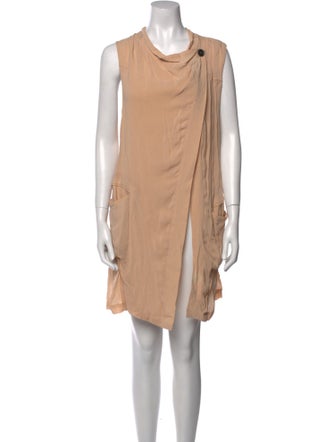Ann Demeulemeester Cowl Neck Mini Dress