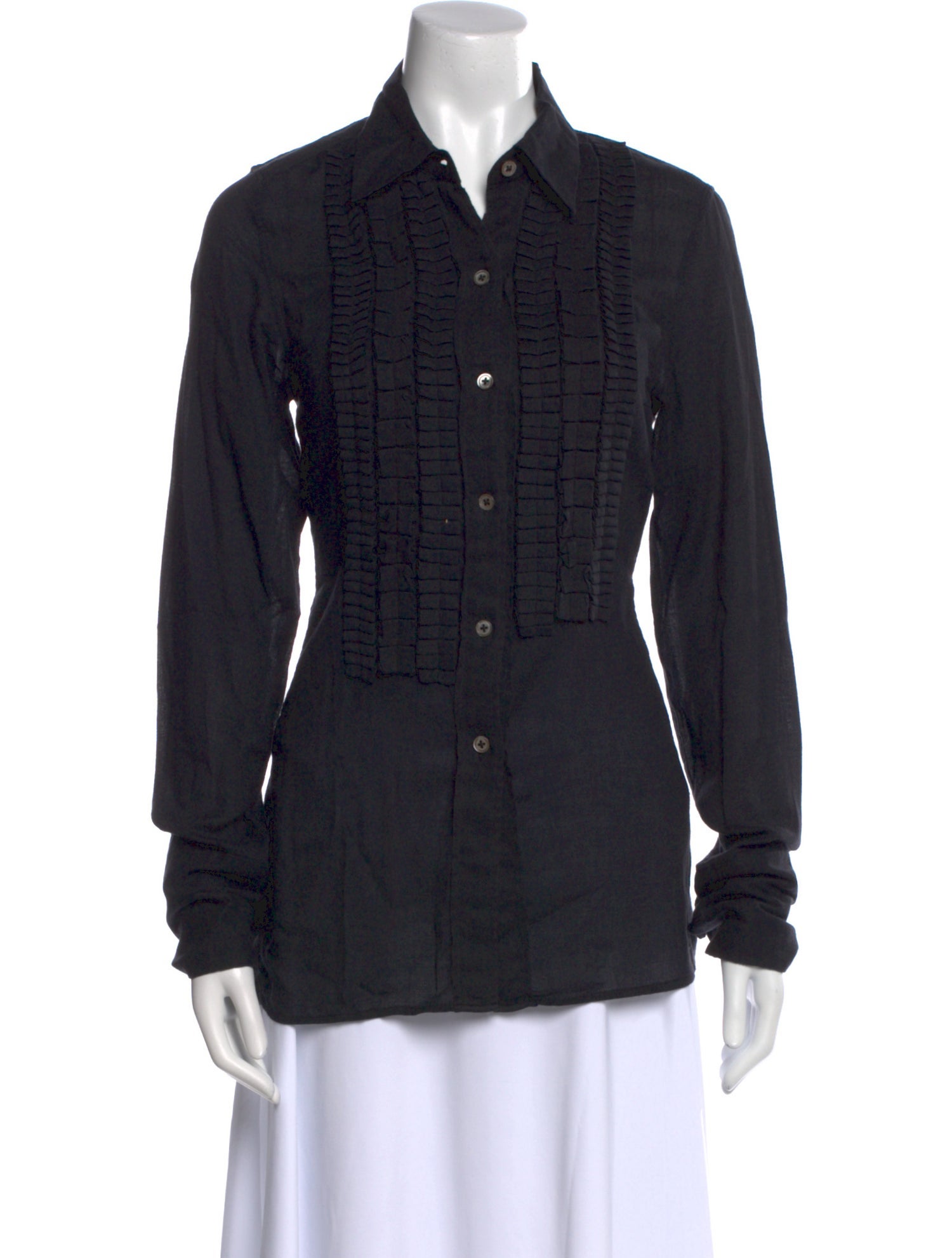 Ann Demeulemeester Long Sleeve Button-Up Top