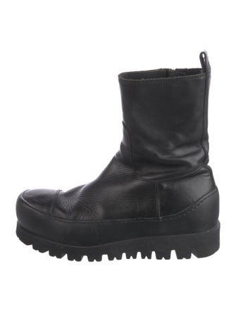 Ann Demeulemeester Leather Rain Boots