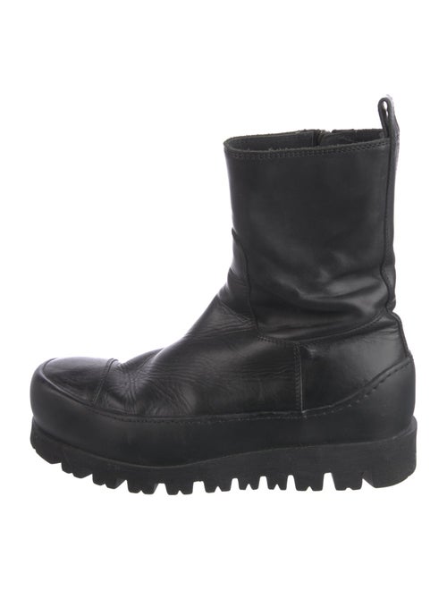 Ann Demeulemeester Leather Rain Boots