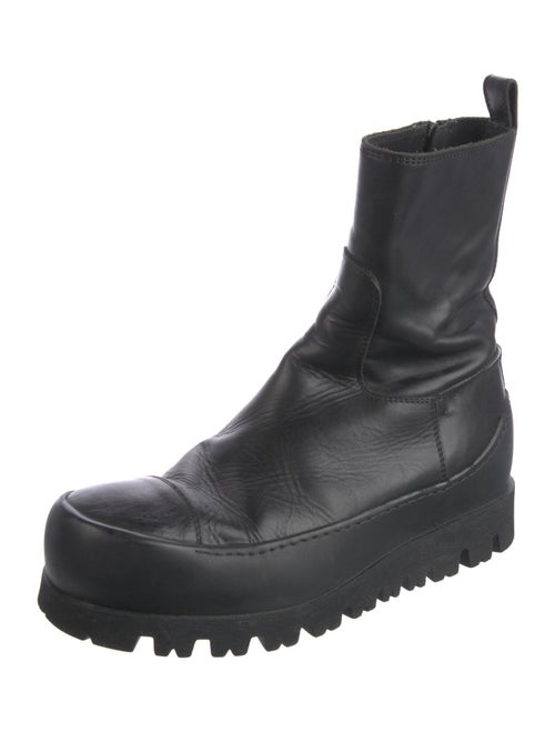 Ann Demeulemeester Leather Rain Boots