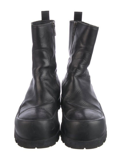 Ann Demeulemeester Leather Rain Boots