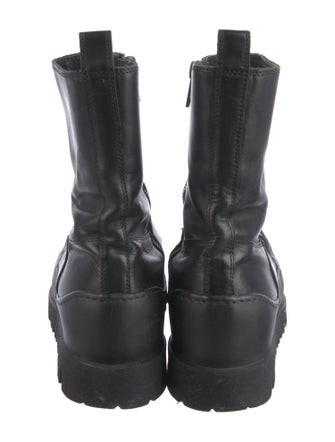 Ann Demeulemeester Leather Rain Boots