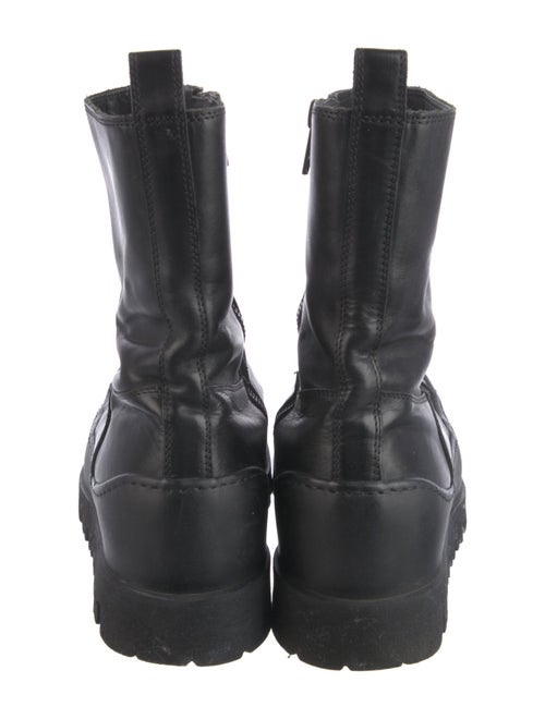 Ann Demeulemeester Leather Rain Boots