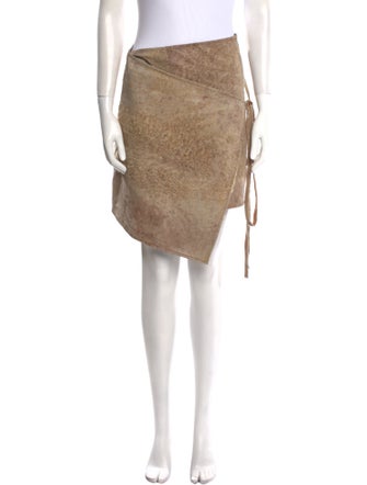 Ann Demeulemeester Leather Mini Skirt