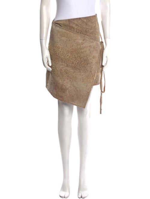 Ann Demeulemeester Leather Mini Skirt