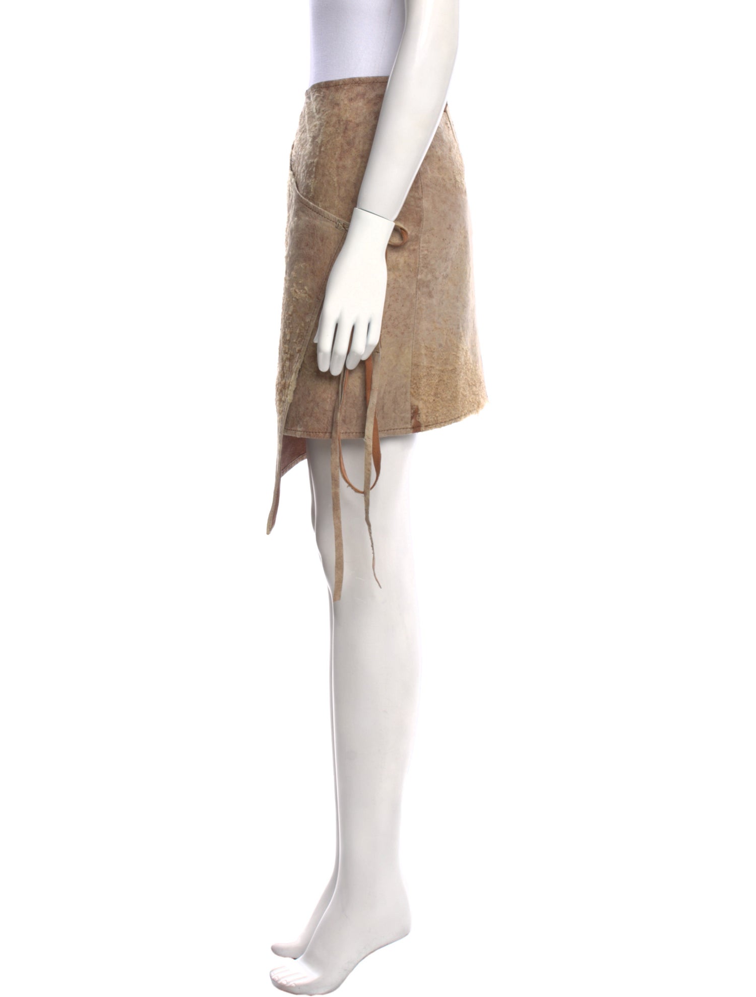 Ann Demeulemeester Leather Mini Skirt