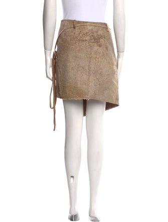 Ann Demeulemeester Leather Mini Skirt