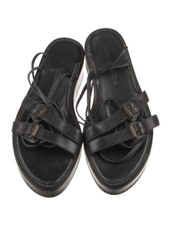 Ann Demeulemeester Leather Gladiator Sandals
