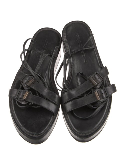 Ann Demeulemeester Leather Gladiator Sandals