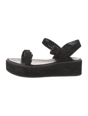 Ann Demeulemeester Suede Slingback Sandals
