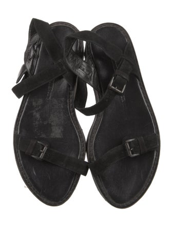 Ann Demeulemeester Suede Slingback Sandals