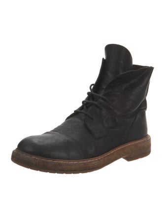 Ann Demeulemeester Leather Lace-Up Boots