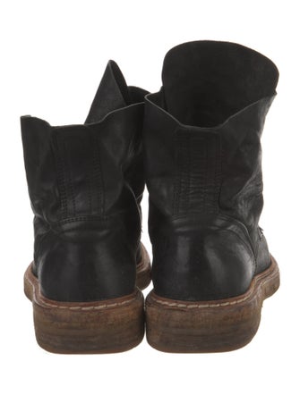 Ann Demeulemeester Leather Lace-Up Boots