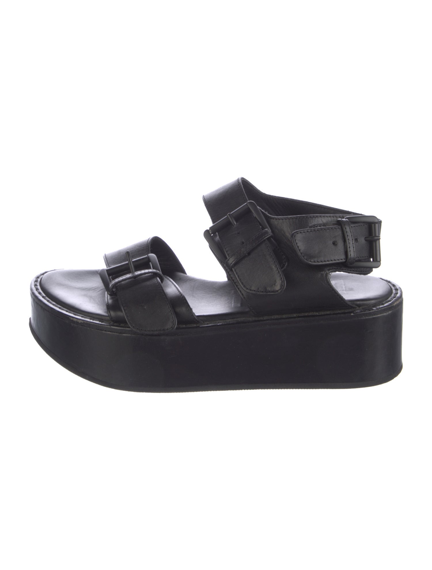 Ann Demeulemeester Leather Slingback Sandals