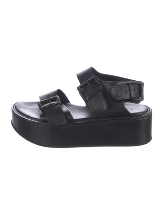 Ann Demeulemeester Leather Slingback Sandals