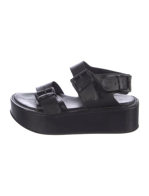 Ann Demeulemeester Leather Slingback Sandals
