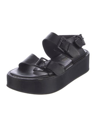 Ann Demeulemeester Leather Slingback Sandals