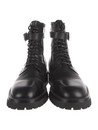 Ann Demeulemeester Leather Combat Boots