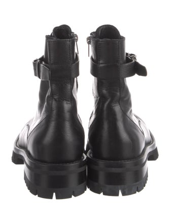 Ann Demeulemeester Leather Combat Boots
